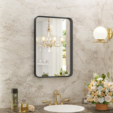 GlowEdge™ Wall Vanity Mirror – Modern Hanging Makeup & Grooming Mirror
