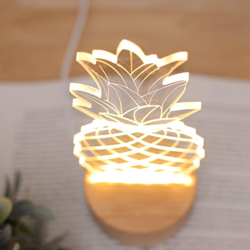 Pineapple Bedside Table Lamp – Tropical-Inspired Decorative Night Light