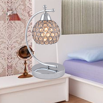 Elegant Crystal Table Lamp – Luxurious Bedside & Living Room Lighting