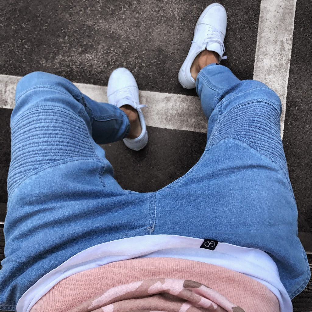 Men’s Light Blue Skinny Jeans – Trendy & Explosive Fashion Denim