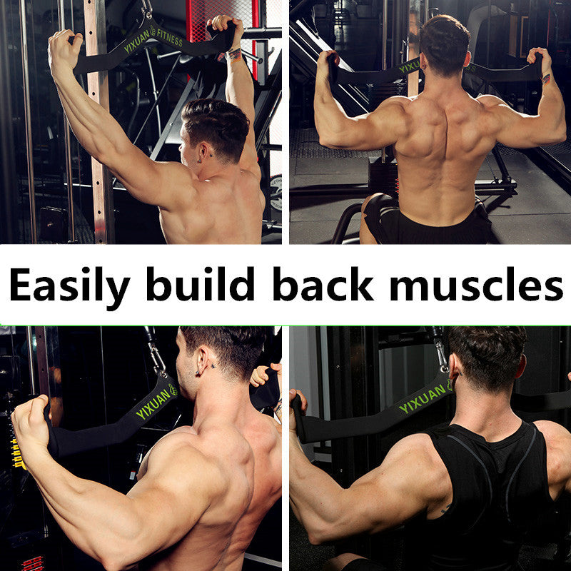 High Pull & Low Row Back Trainer – Dual-Grip Fitness Training Bar for Cable Machines