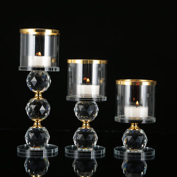 European Romantic Crystal Candle Holder – Elegant Hotel & Home Decoration