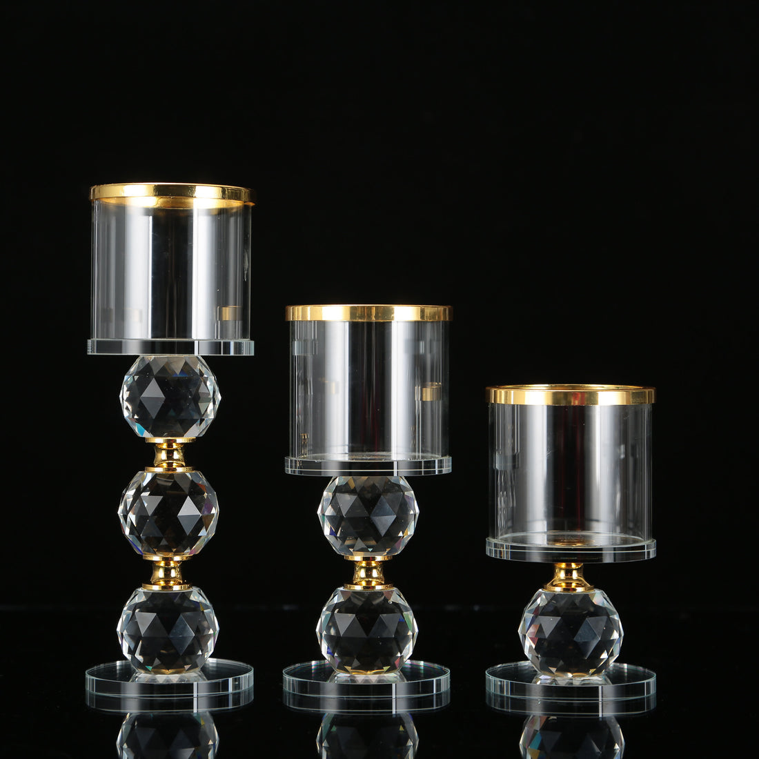 European Romantic Crystal Candle Holder – Elegant Hotel & Home Decoration