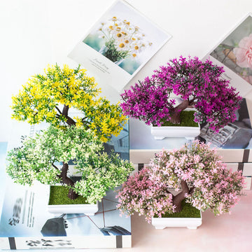 Elegant Bonsai Potted Plants – Miniature Indoor Faux & Real Bonsai Trees for Home & Office
