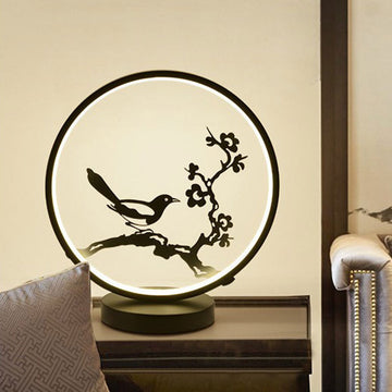 Chinese Style Ceramic LED Table Lamp – Elegant Oriental Home Lighting