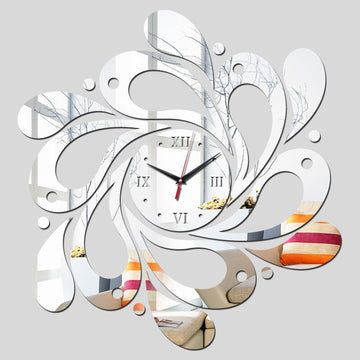 ChicTime™ Fashion Mirror Wall Clock – Stylish Decorative Timepiece
