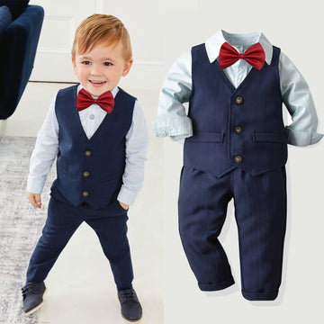 Boys’ Shirt & Trousers Dress Suit – Stylish Formal Wear for Young
