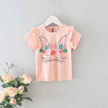 Baby Lace T-Shirt – Soft & Stylish Top for Girls with Delicate Detailing
