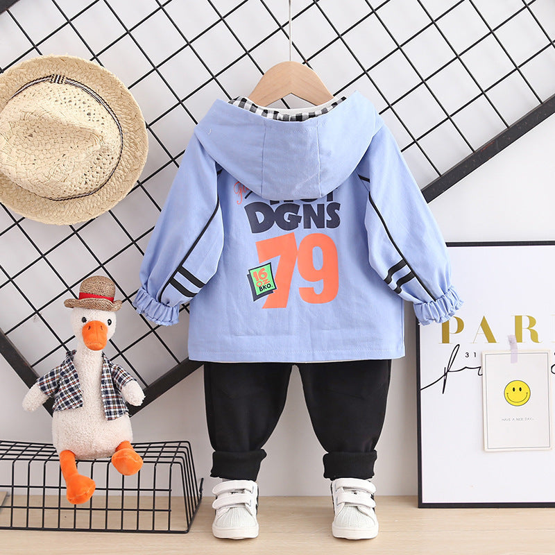 Boys' Outfit Set β T-Shirt, Jacket & Trousers Suit for Stylish Kids