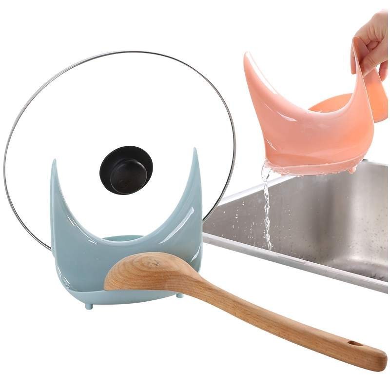 Plastic Multi-Function Pot Cover Holder β Kitchen Organizer & Utensil Stand