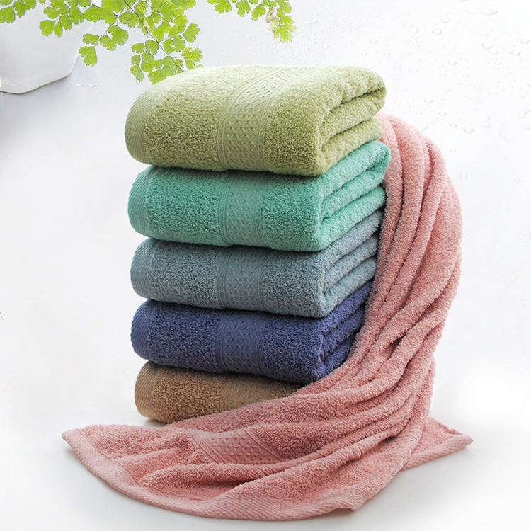 Thickened Cotton Bath & Beach Towel – Soft, Large & Ultra-Absorbent