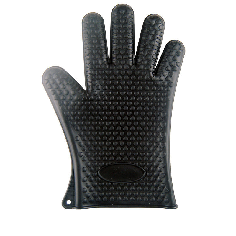 Food Grade Silicone BBQ Gloves – Heat Resistant & Waterproof Oven Mitts