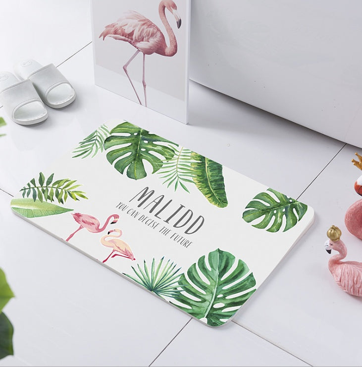 Natural Semiautomatics Earth Quick-Drying Bathroom Floor Mat | Water-Absorbent Diatom Mud Door Mat