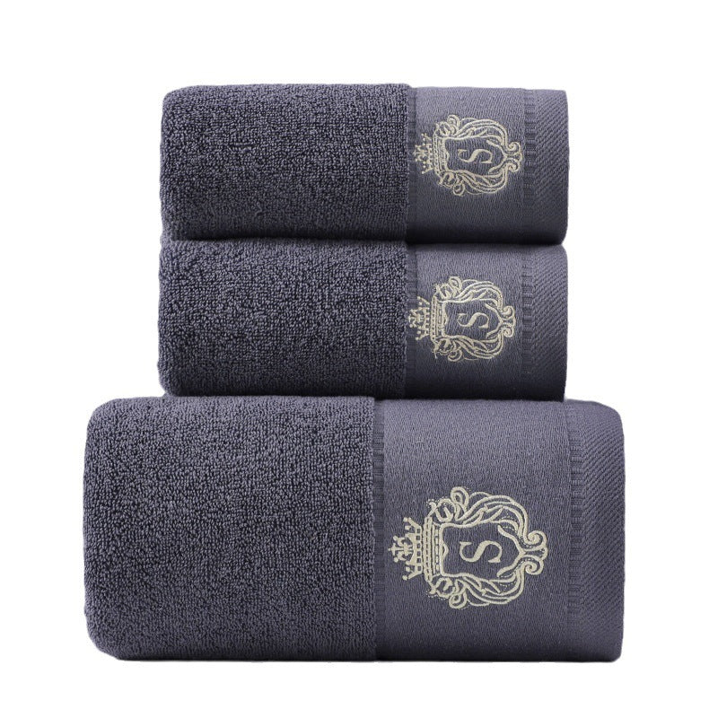 3-Piece Pure Cotton Towel Set – Soft & Absorbent Bath and Hand Towels for Home & Travel