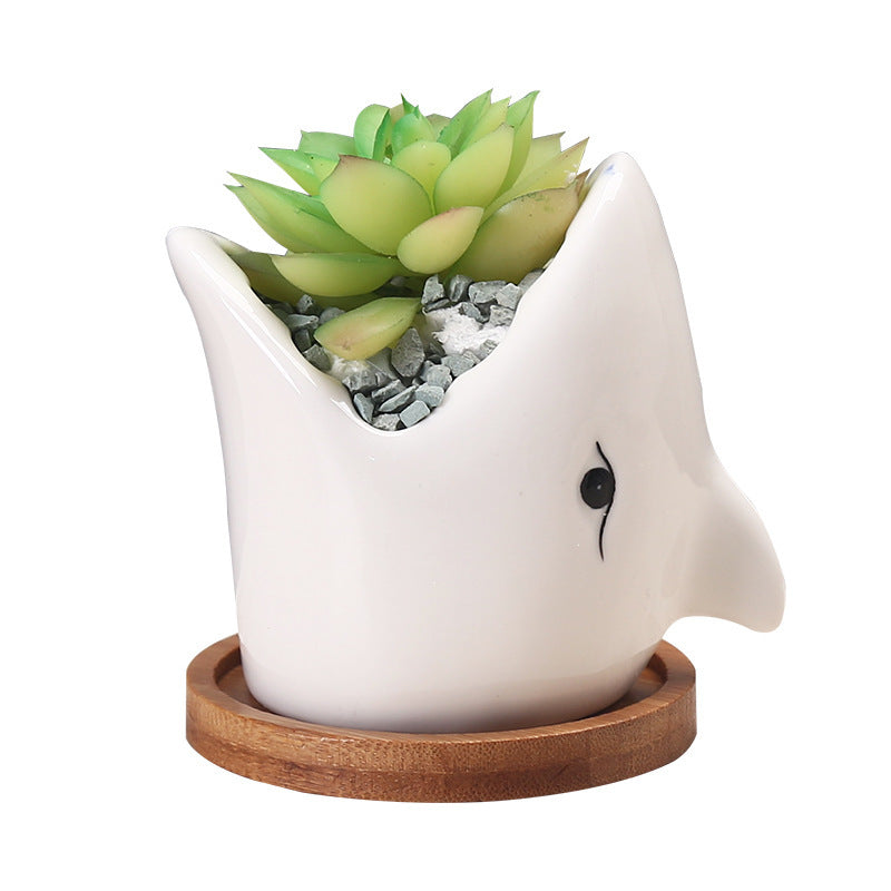 Creative Cartoon Ceramic Succulent Pots β Fun & Whimsical Flower Planters for Indoor Plants