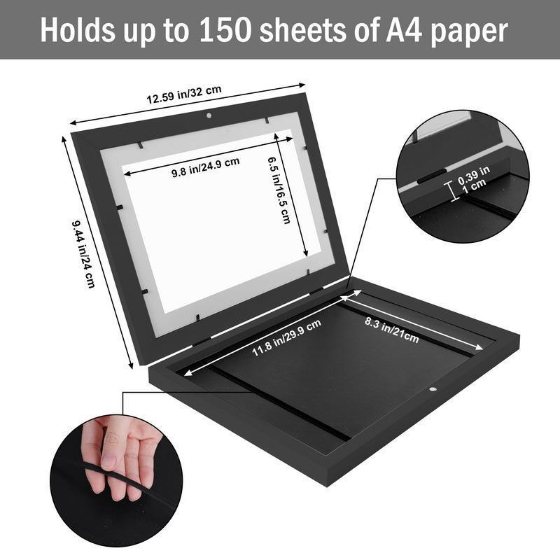A4 Kids Art Frame β Magnetic Front, Changeable Display for Childrenβs Artwork