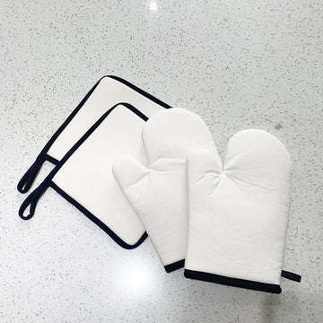 Thickened Anti-Slip Microwave Oven Glove – Heat-Resistant Cotton Mitt for Safe Cooking