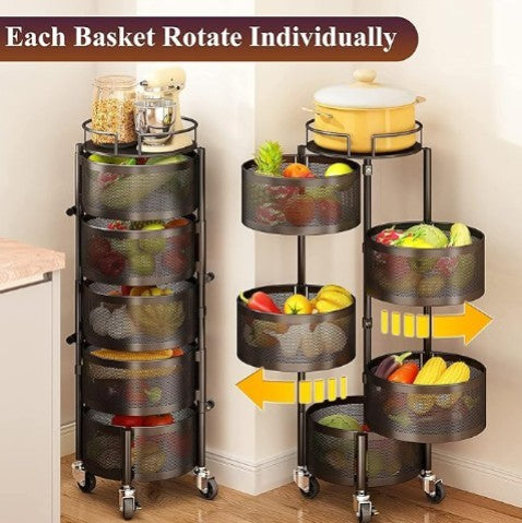 FreshNest™ Fruit & Vegetable Basket Bowls – Kitchen Counter Storage Organizer