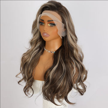 Hot Selling Synthetic Hair Wigs Highlight Wear Go Wigs For Black Women