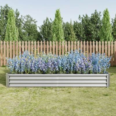 Metal Raised Garden Bed Kit – Durable Black Raised Bed for Flowers, Vegetables & Herbs