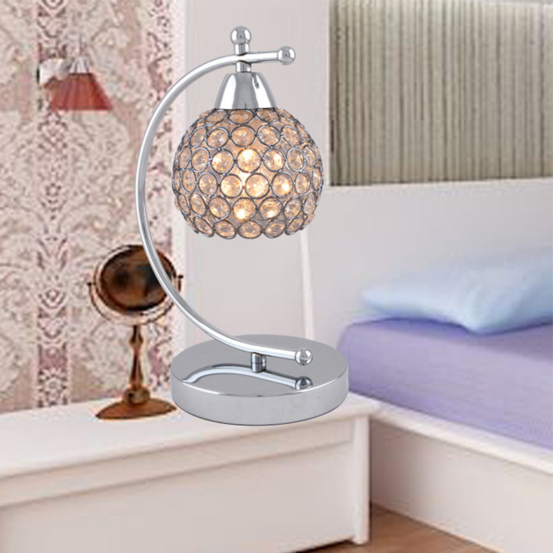 Elegant Crystal Table Lamp – Luxurious Bedside & Living Room Lighting