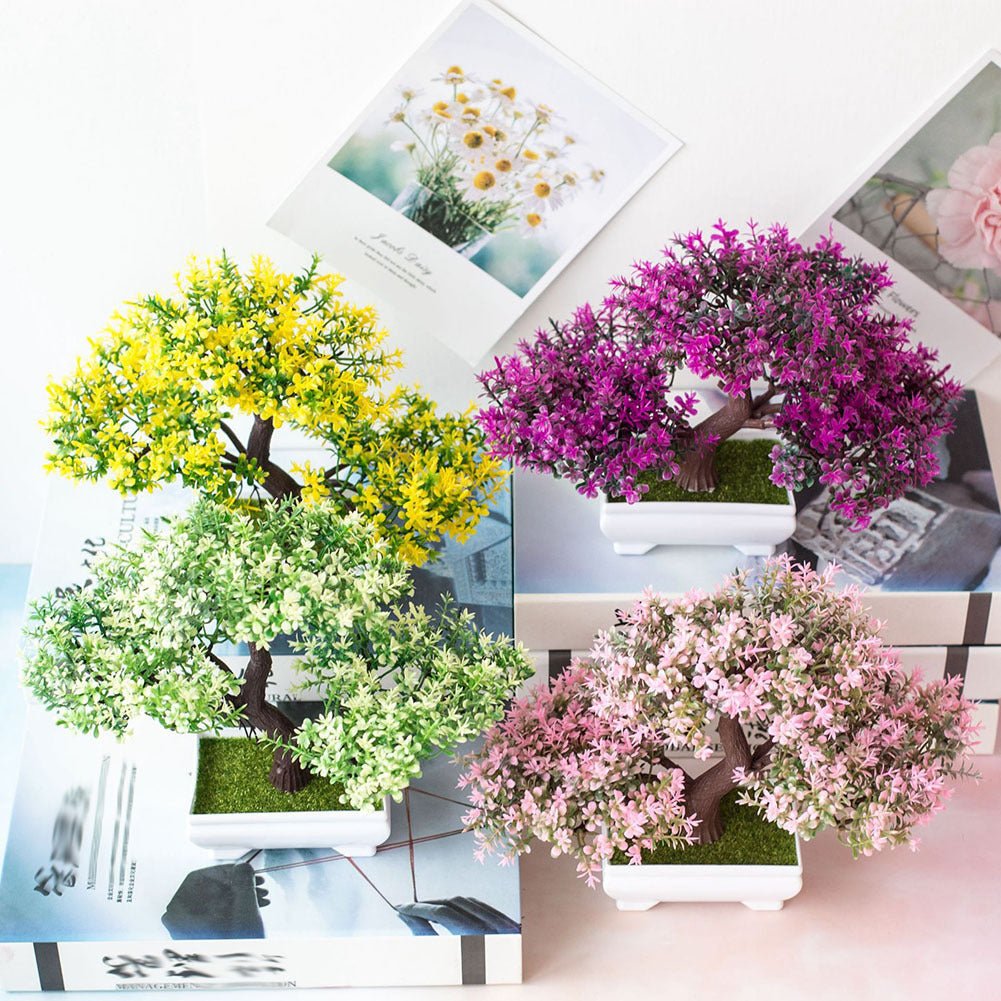 Elegant Bonsai Potted Plants – Miniature Indoor Faux & Real Bonsai Trees for Home & Office