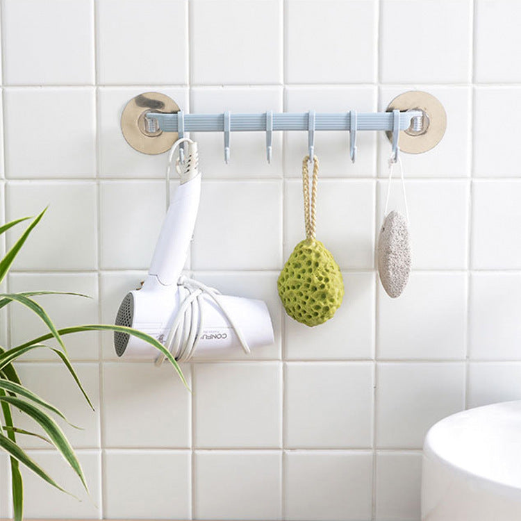 Strong Adhesive Nail-Free Wall Hooks – Creative Seamless Kitchen & Bathroom Rack Hangers
