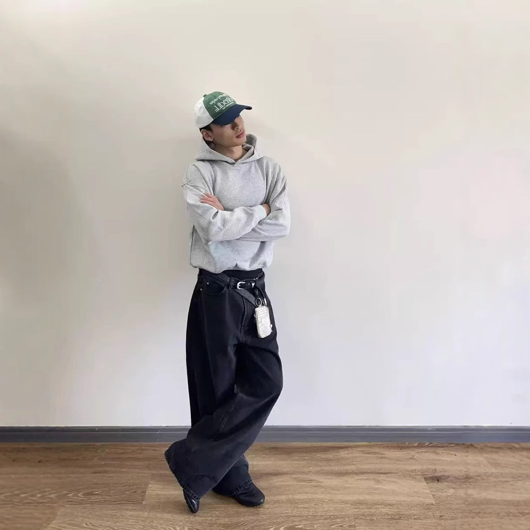 Autumn Winter Solid-Color Hoodie For Men And Women