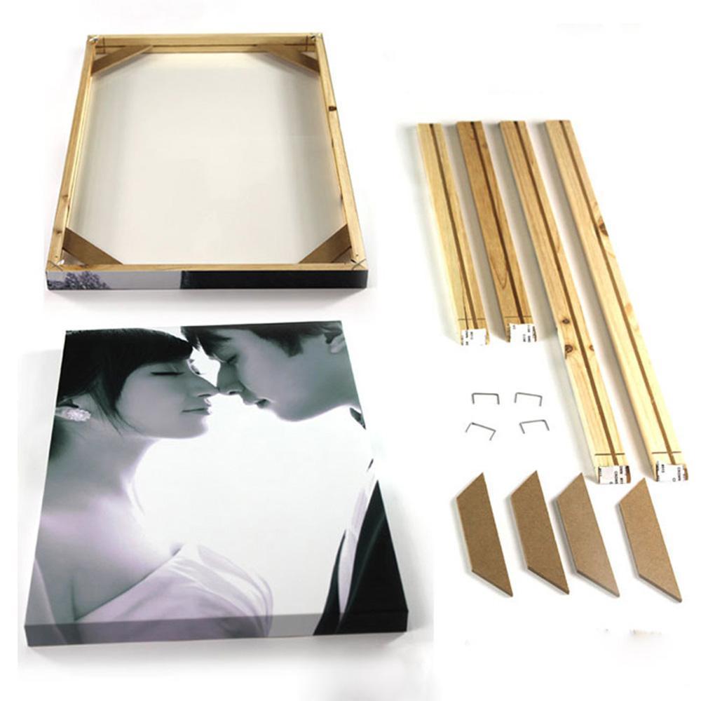 Natural Wood Picture Frame – Rustic Wall Photo & Poster Frame for Home or Office Decor