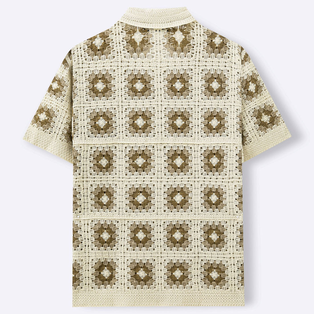 Mens Summer Knitted Short-Sleeve Top