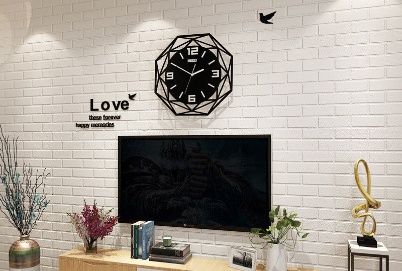 Minimalist Wall Clock – Silent Modern Simple Design for Home & Office