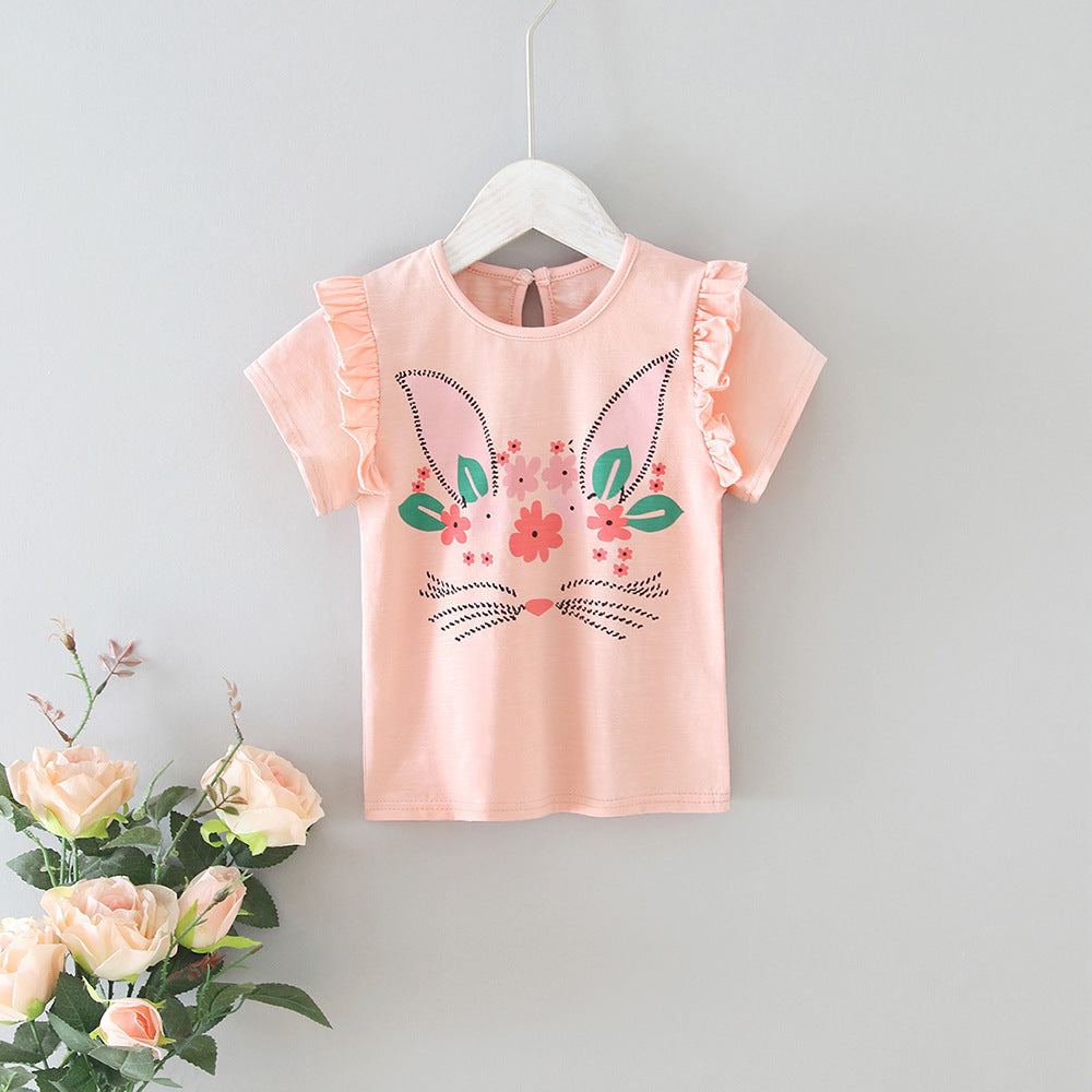 Baby Lace T-Shirt – Soft & Stylish Top for Girls with Delicate Detailing