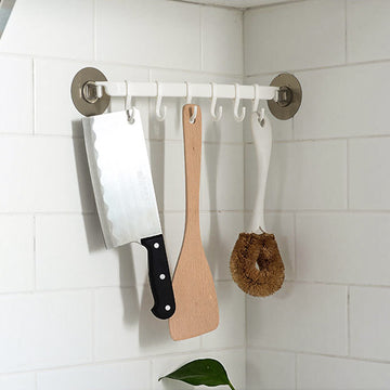 Strong Adhesive Nail-Free Wall Hooks – Creative Seamless Kitchen & Bathroom Rack Hangers