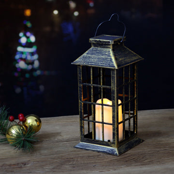 Solar Hollow Palace Lantern – Decorative Plastic Craft Wind Lantern for Garden & Patio