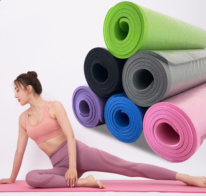 NBR Yoga Mats – Thickened, Widened & Lengthened for Dance, Fitness & Exercise