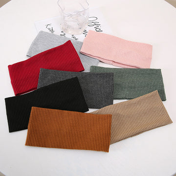 Women’s Solid Color Stretch Sports Hair Bands | Fashionable & Functional Headbands for Active Lifestyles