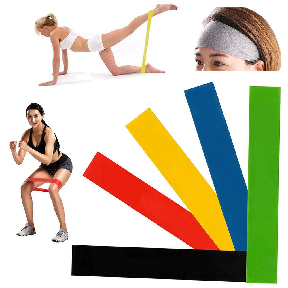 Level Resistance Rubber Bands – Elastic Yoga & Training Bands for Strength & Flexibility