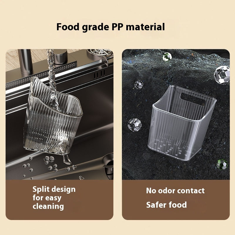 Kitchen Hanging Basket for Ginger & Garlic Storage – Space-Saving Organizer