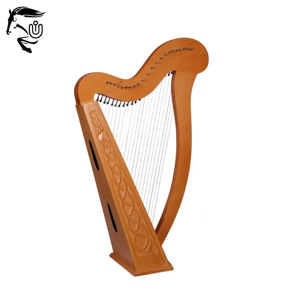 Best Quality Custom Made Easy-to-Use Wooden Irish Harp Professional Factory Produced Musical Instrument