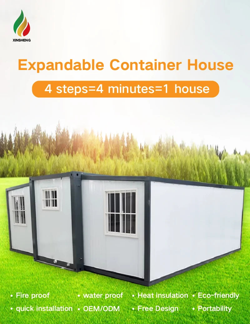 Luxury Expandable Container House Prefabricated House for Home Office Hotel Workshop Expandable Folding Small Container House