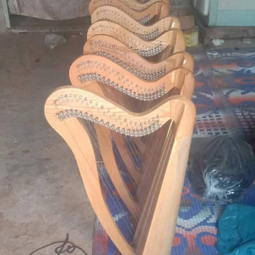 22-String Wooden Irish Harp-High Quality Durable Lightweight Customizable Size & Logo Gift for Music Lovers