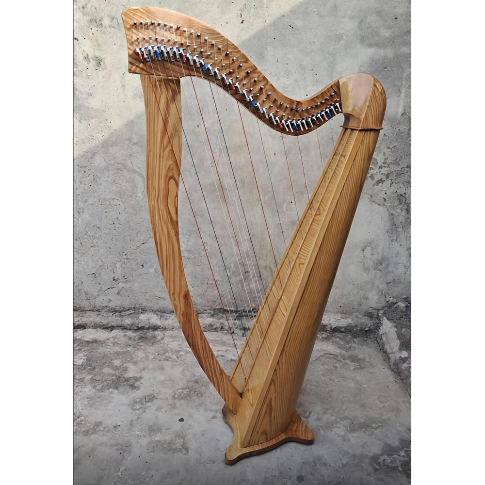 22-String Wooden Irish Harp-High Quality Durable Lightweight Customizable Size & Logo Gift for Music Lovers