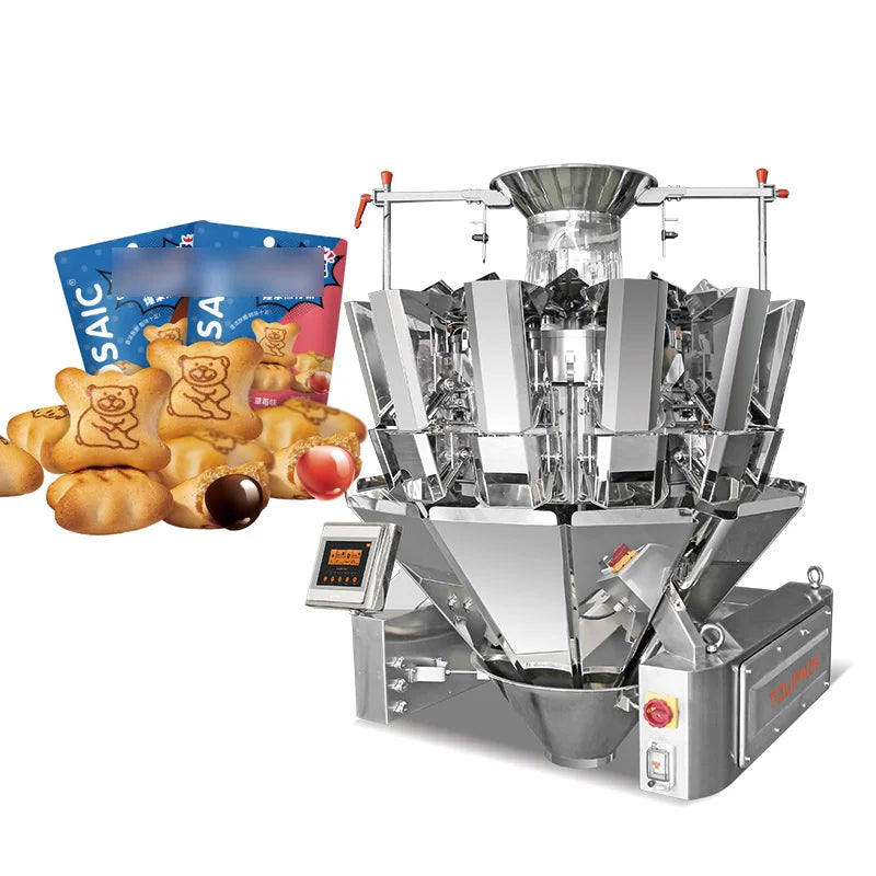 Automatic Bean Seed Nuts Candy Walnut Dried Fruit Food Snack Multi Head Weigher Food Packing Machine With Nitrogen