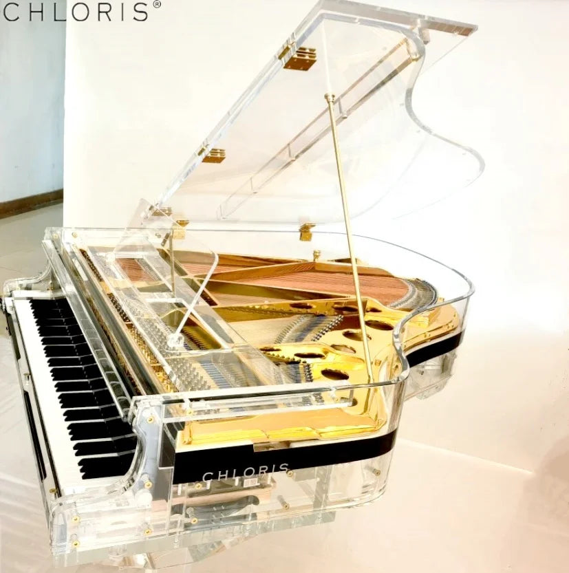 Full Crystal  Piano with Modern Style and  Whole clear Design HG-168A