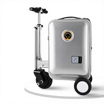 Smart Two-Wheel Scooter 10 Inch Tire Foldable Suitcase Lithium Battery 15km Range Hidden Telescopic Handle 11-20km/h Waterproof