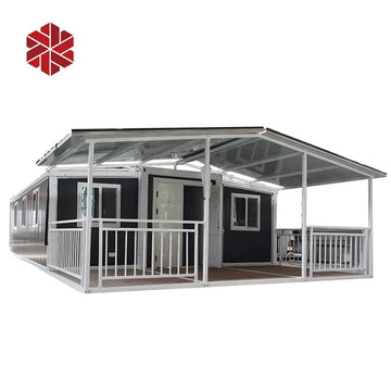 Ready Made Prefabricated House Prefab Modular Homes 5 Bedroom Tiny Sloping Roof Expandable Container Houses with Solar System