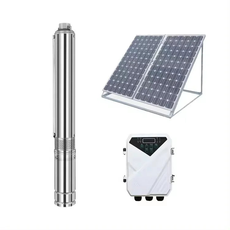 Hot Sale 125m Solar Water Pump 110v 1500w Dc Solar Water Pump System for Agriculture Irrigation