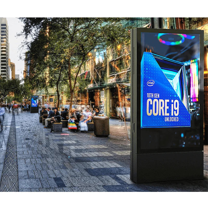 Outdoor Street Digital Billboard Totem De Led Advertising Screen Kiosk Outdoor Led Stand Poster Display