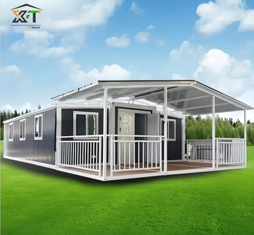 Casa Prefabricated Folding 20Ft 40Ft Premade Prefab Folding Expandable Container House 2 3 4 5 Bedroom Mobile Tiny Home Terrace