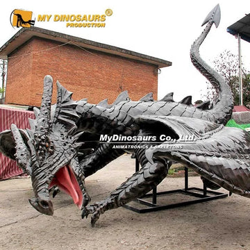 My Dino FAW006 Large Flying Dragon Sculpture Interactive Dragon Model for Attractions